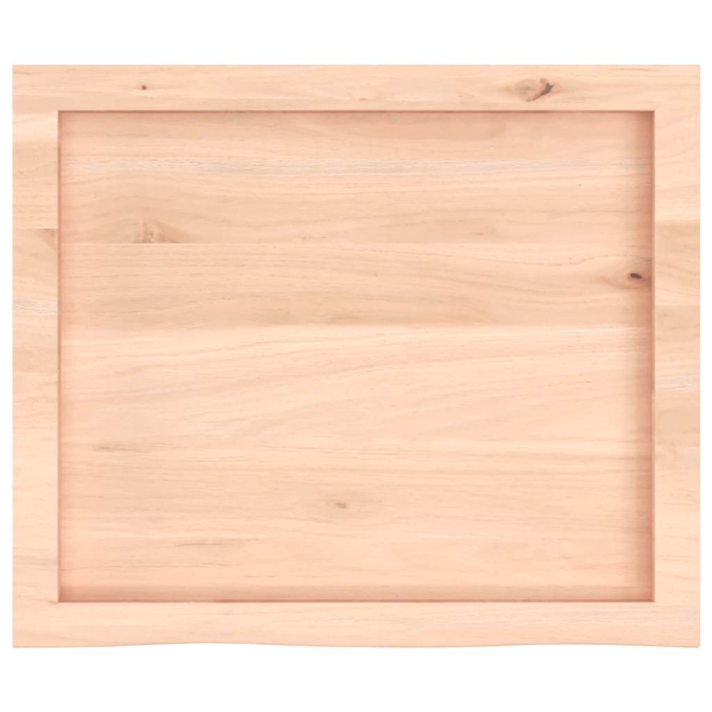 vidaXL Table Top 60x50x(2-4) cm Untreated Solid Wood Oak