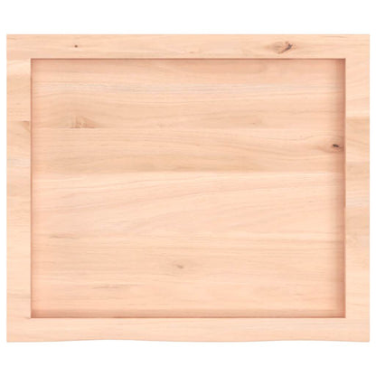 vidaXL Table Top 60x50x(2-4) cm Untreated Solid Wood Oak