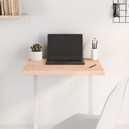 vidaXL Table Top 60x50x(2-4) cm Untreated Solid Wood Oak