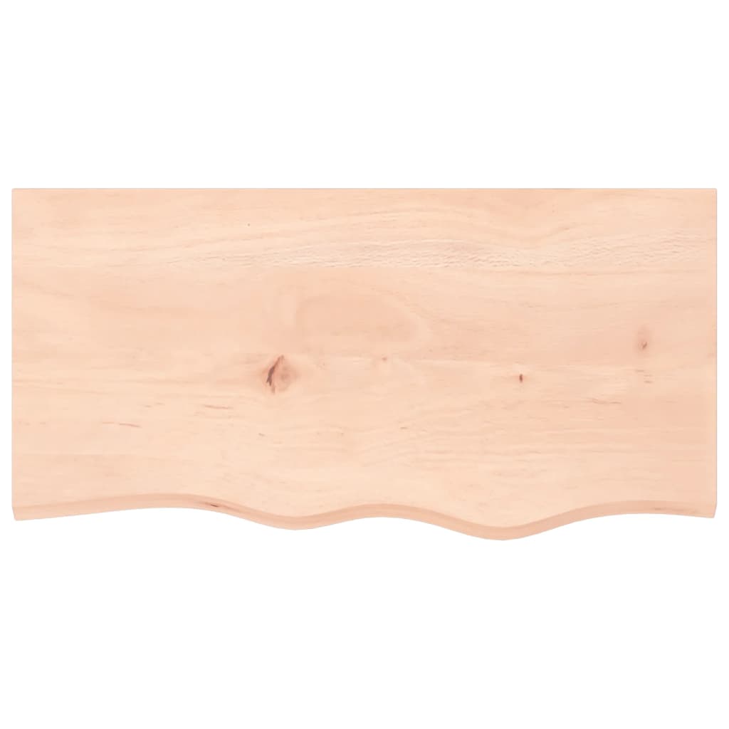 vidaXL Table Top 80x40x2 cm Untreated Solid Wood Oak