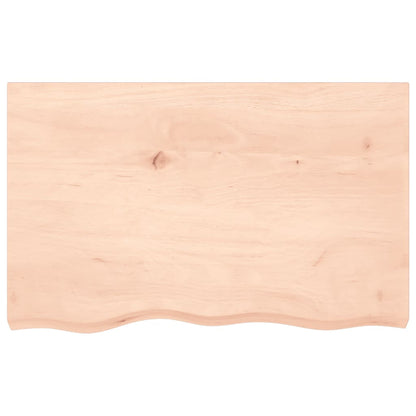 vidaXL Table Top 80x50x(2-4) cm Untreated Solid Wood Oak