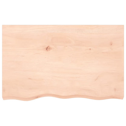 vidaXL Table Top 80x50x(2-6) cm Untreated Solid Wood Oak