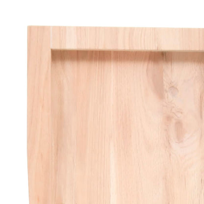 vidaXL Table Top 100x50x(2-6) cm Untreated Solid Wood Oak