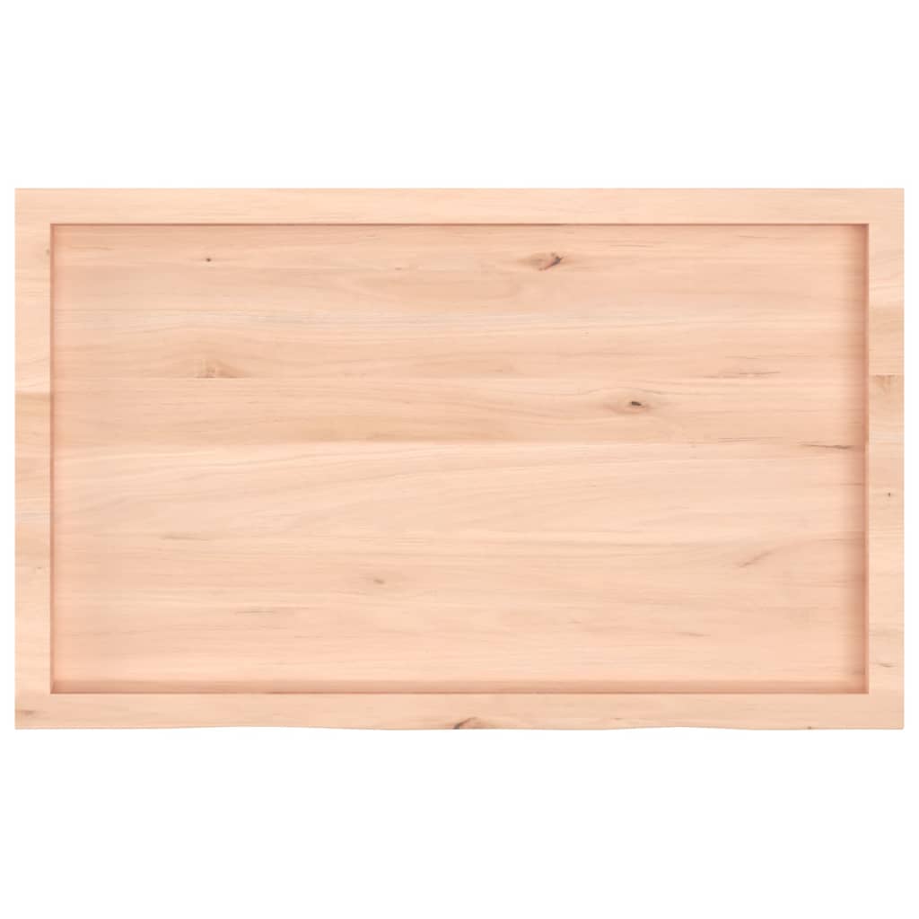 vidaXL Table Top 100x60x(2-4) cm Untreated Solid Wood Oak