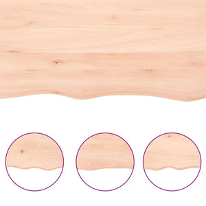 vidaXL Table Top 160x60x(2-4) cm Untreated Solid Wood Oak
