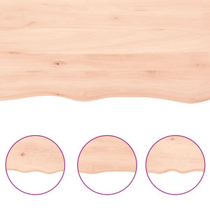 vidaXL Table Top 200x60x(2-6) cm Untreated Solid Wood Oak