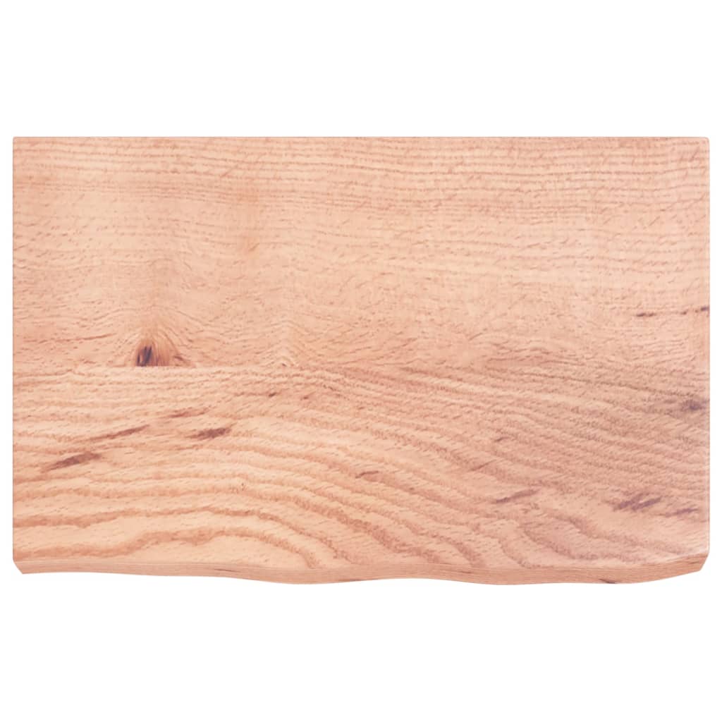 vidaXL Table Top Light Brown 60x40x(2-6) cm Treated Solid Wood Oak