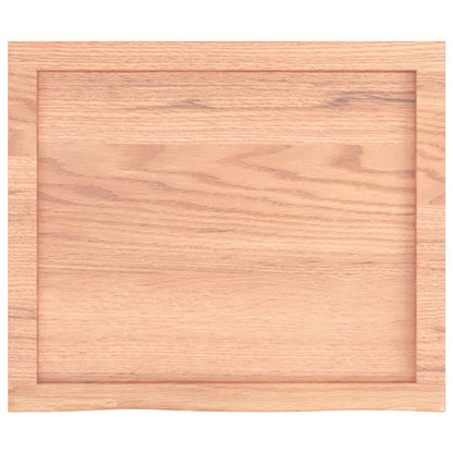 vidaXL Table Top Light Brown 60x50x(2-4) cm Treated Solid Wood Oak
