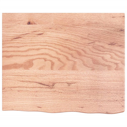vidaXL Table Top Light Brown 60x50x(2-6) cm Treated Solid Wood Oak