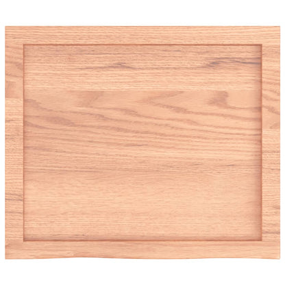 vidaXL Table Top Light Brown 60x50x(2-6) cm Treated Solid Wood Oak
