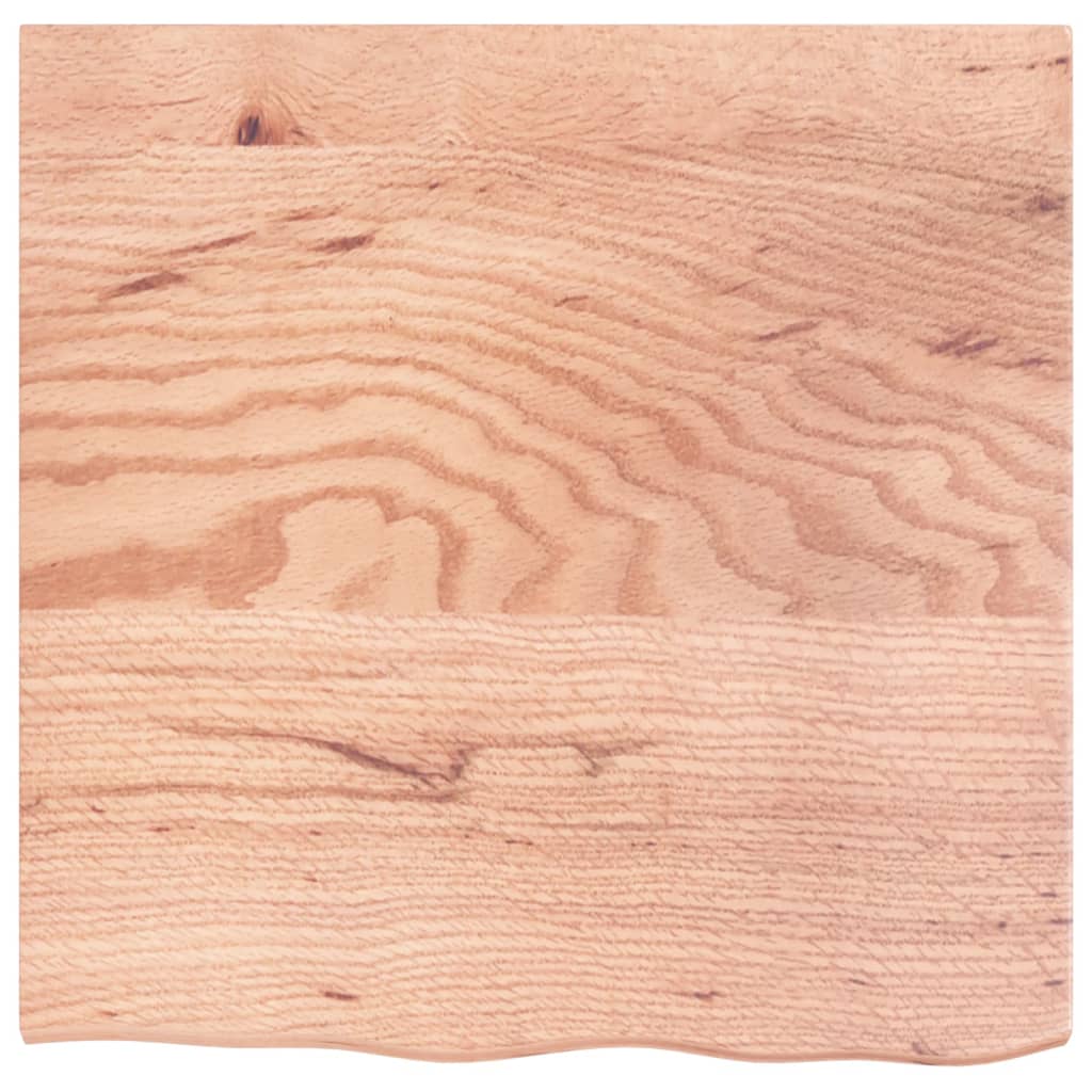 vidaXL Table Top Light Brown 60x60x2 cm Treated Solid Wood Oak