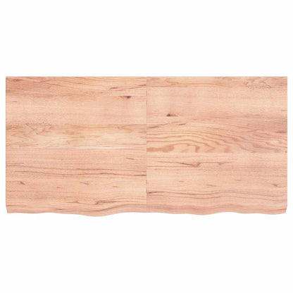 vidaXL Table Top Light Brown 120x60x(2-6) cm Treated Solid Wood Oak