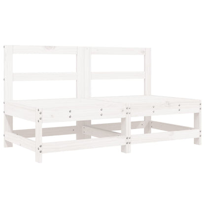 vidaXL Garden Lounge Set | White | Solid pine wood | Large |  Modular
