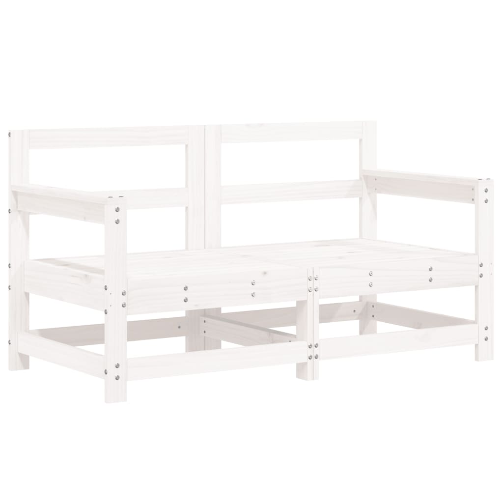 vidaXL Garden Lounge Set | White | Solid pine wood | Large |  Modular