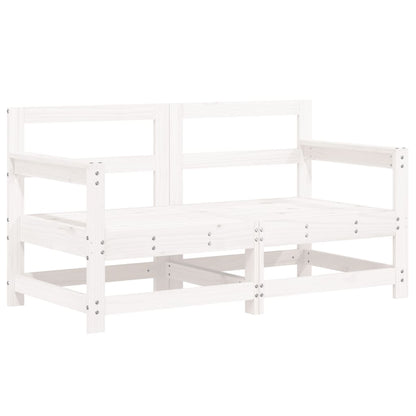 vidaXL Garden Lounge Set | White | Solid pine wood | Large |  Modular