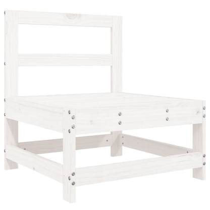 vidaXL Garden Lounge Set | White | Solid pine wood | Large |  Modular