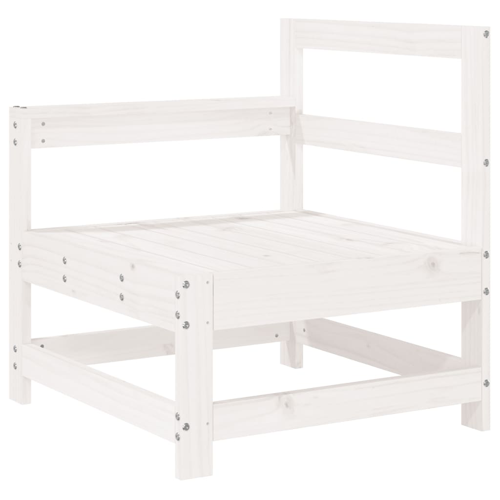 vidaXL Garden Lounge Set | White | Solid pine wood | Large |  Modular