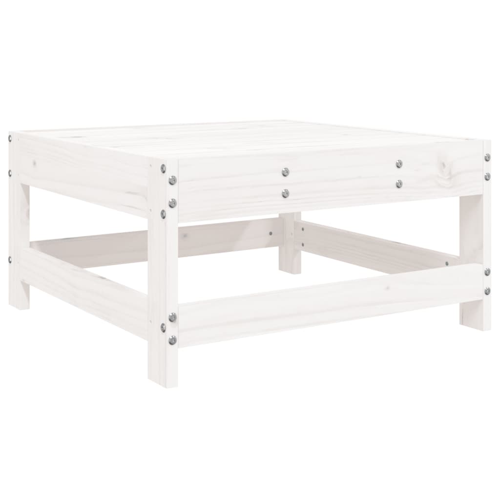 vidaXL Garden Lounge Set | White | Solid pine wood | Large |  Modular