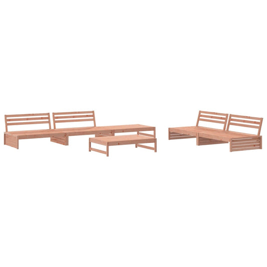 vidaXL Garden Lounge Set | Natural Wood | Solid Douglas Fir Wood | Modular