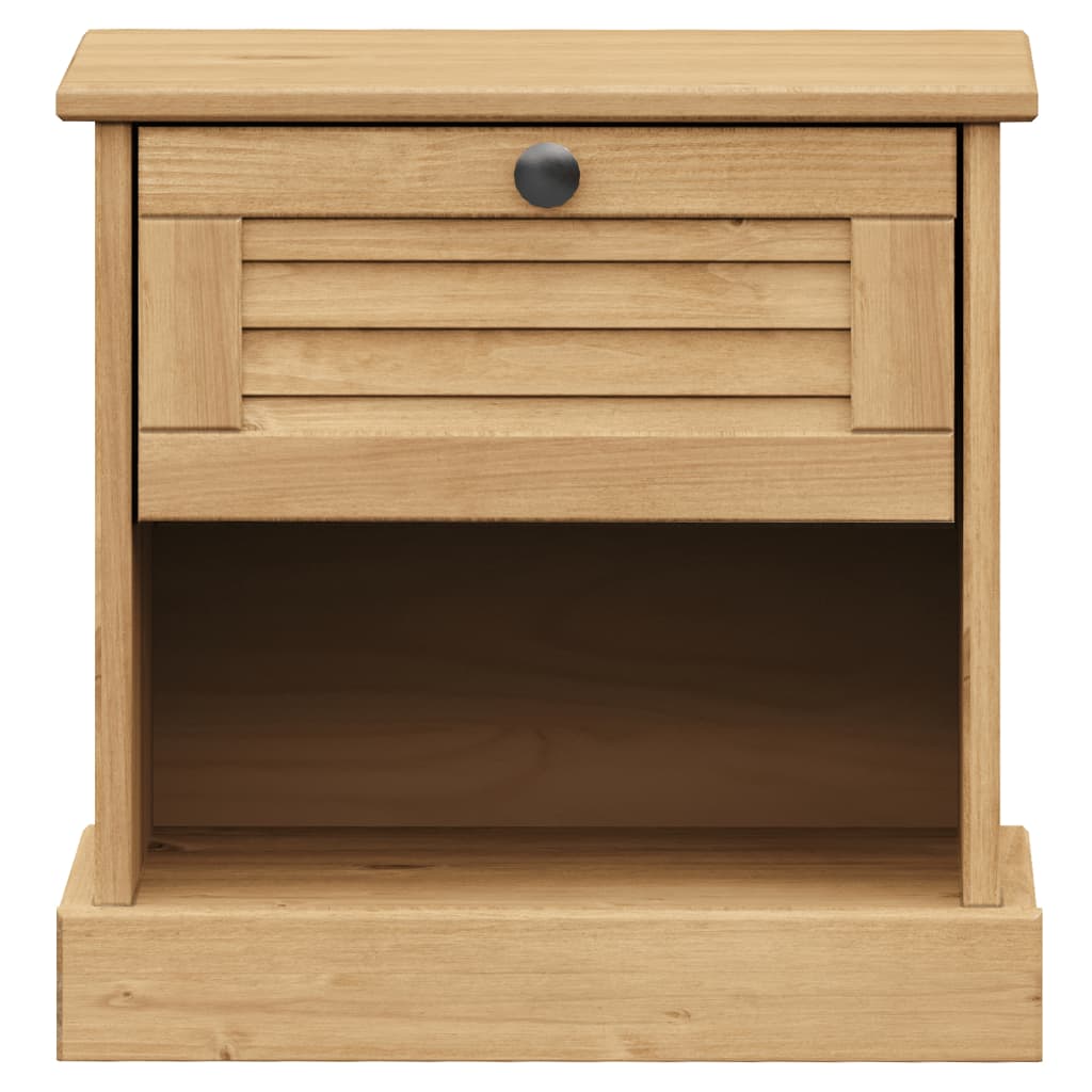 vidaXL Bedside Cabinet VIGO 42x35x42 cm Solid Wood Pine