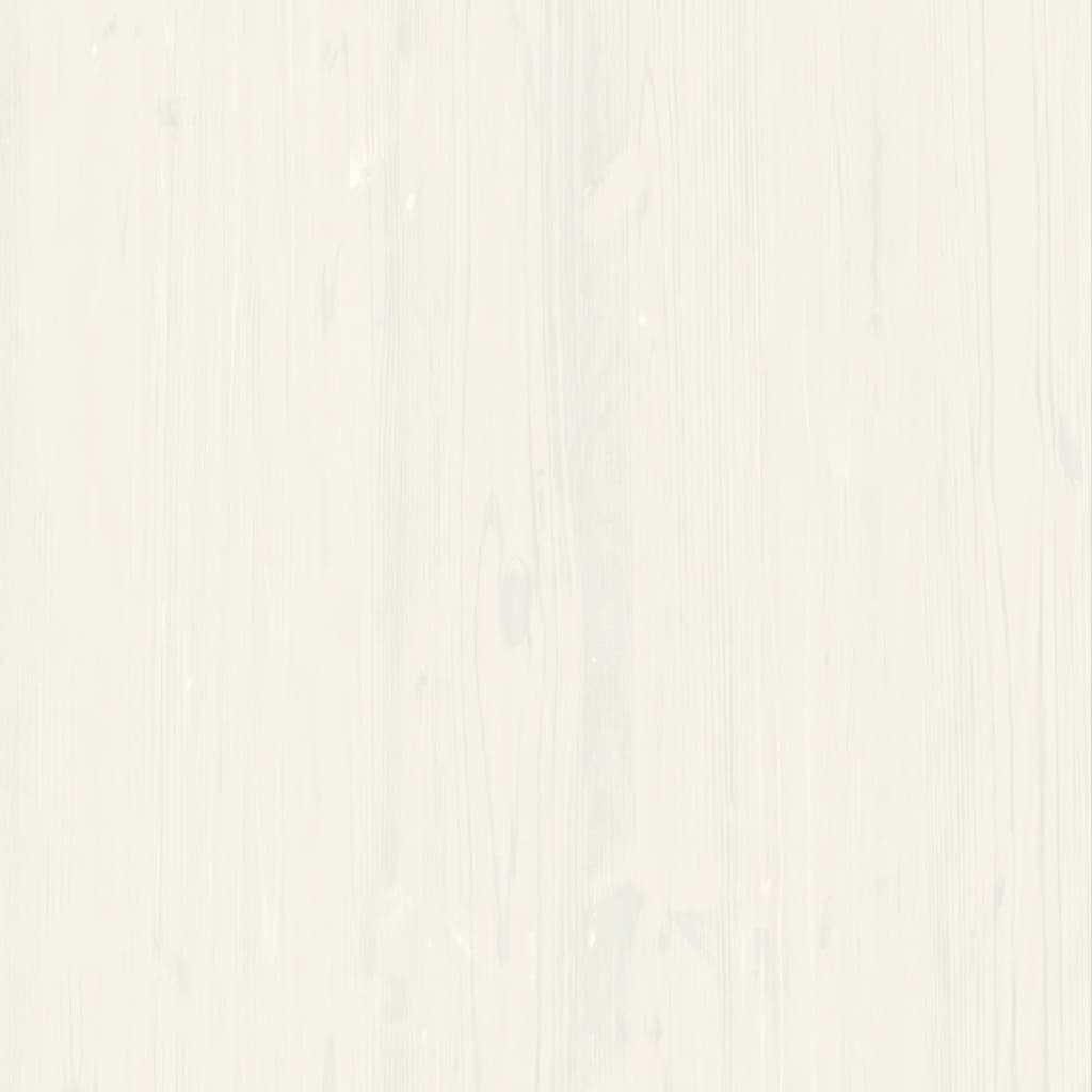 vidaXL Bedside Cabinet "VIGO" White 42x35x42 cm Solid Wood Pine