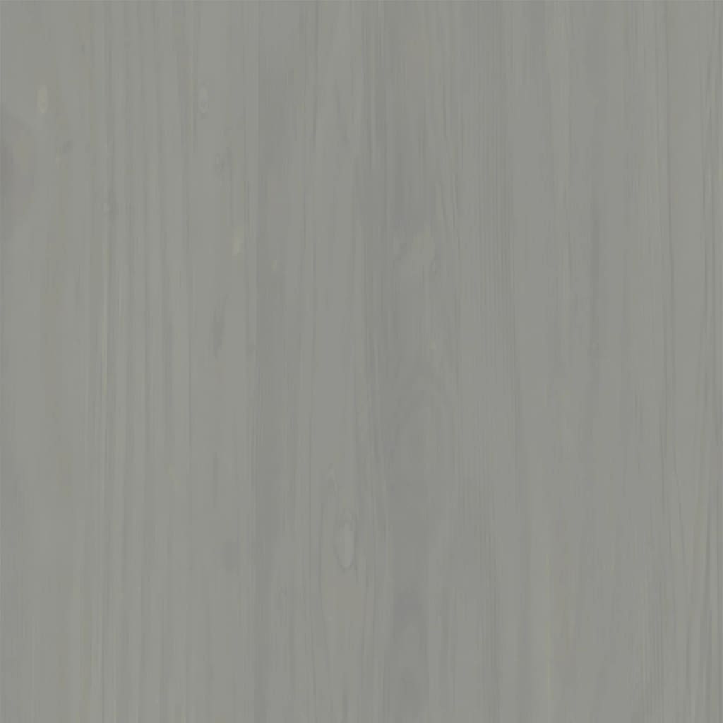 vidaXL Bedside Cabinet VIGO Grey 42x35x42 cm Solid Wood Pine