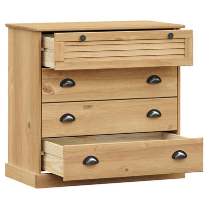 vidaXL Chest of Drawers VIGO 80x40x76 cm Solid Wood Pine