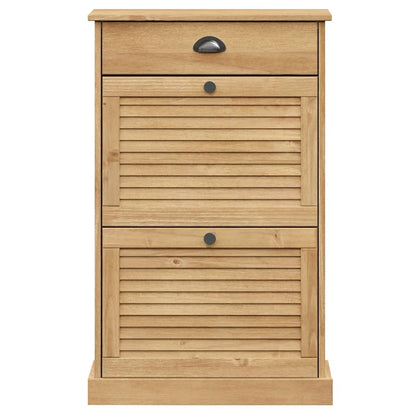 vidaXL Shoe Cabinet VIGO 60x35x96 cm Solid Wood Pine