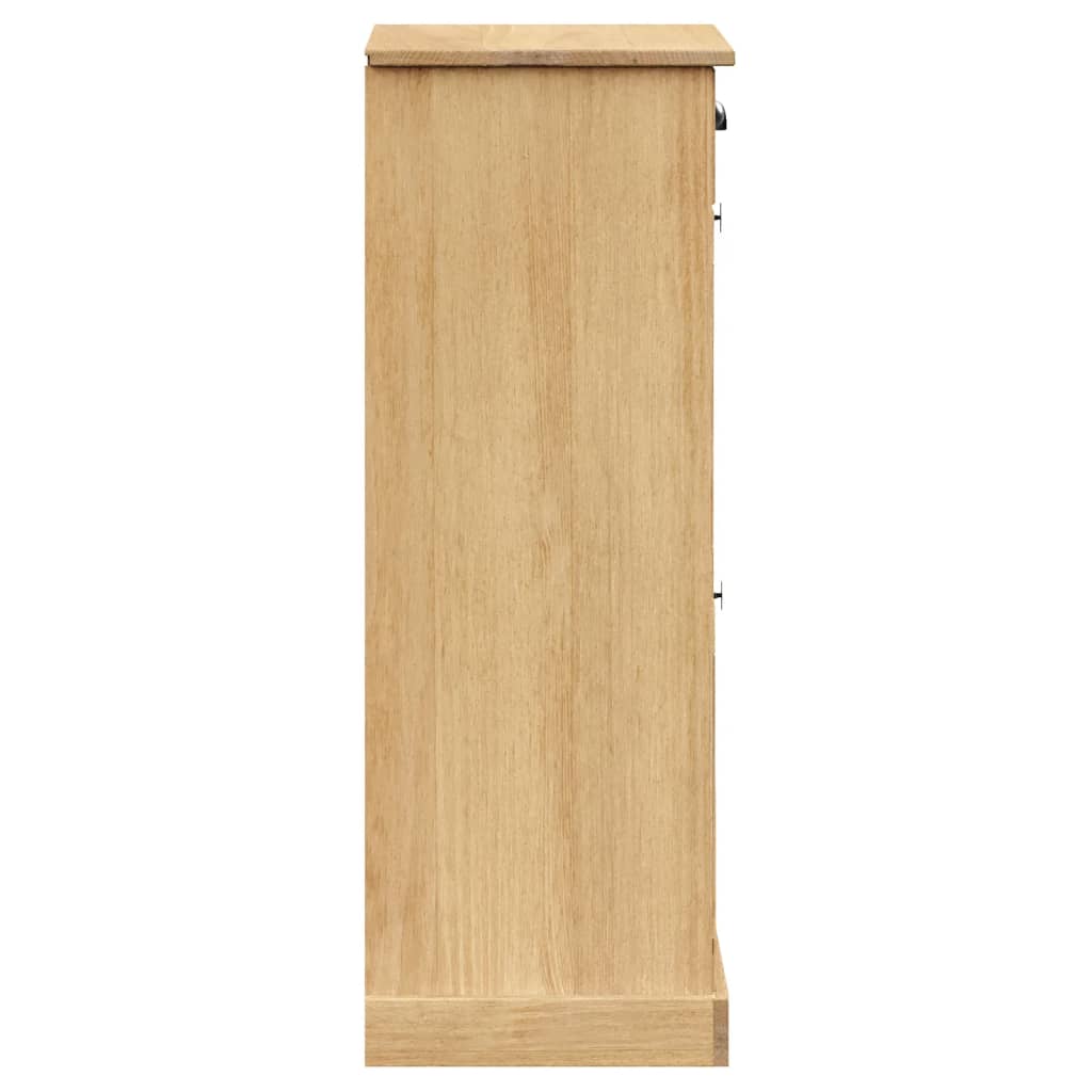 vidaXL Shoe Cabinet VIGO 60x35x96 cm Solid Wood Pine