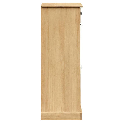 vidaXL Shoe Cabinet VIGO 60x35x96 cm Solid Wood Pine