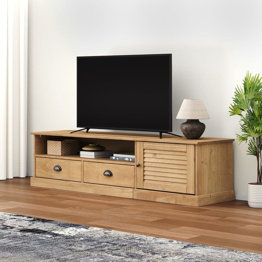 vidaXL TV Cabinet "VIGO" 156x40x40 cm Solid Wood Pine