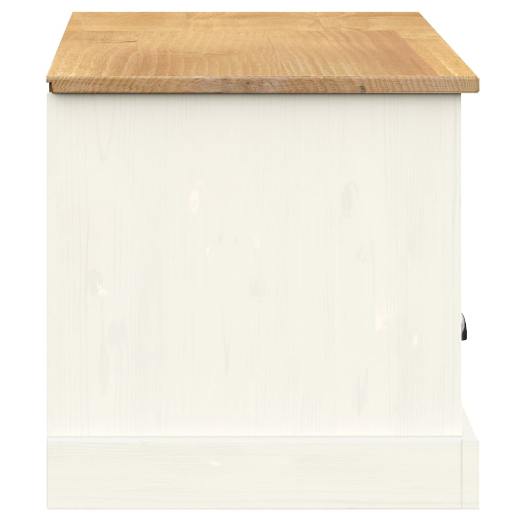 vidaXL TV Cabinet VIGO White 156x40x40 cm Solid Wood Pine