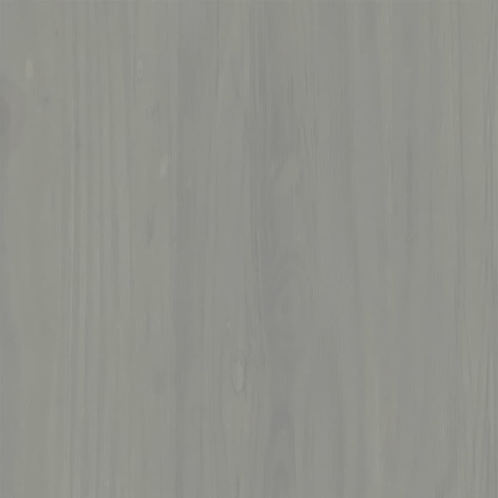 vidaXL TV Cabinet VIGO Grey 156x40x40 cm Solid Wood Pine