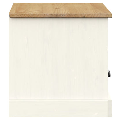 vidaXL TV Cabinet VIGO White 106x40x40 cm Solid Wood Pine