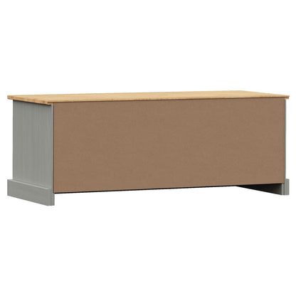 vidaXL TV Cabinet "VIGO" Grey 106x40x40 cm Solid Wood Pine