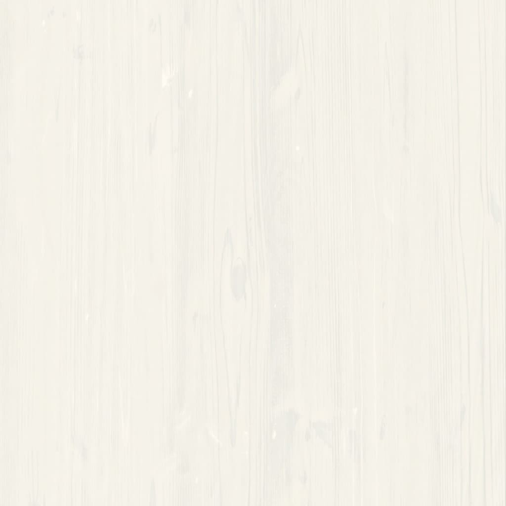 vidaXL Shoe Bench VIGO White 106x35x45 cm Solid Wood Pine