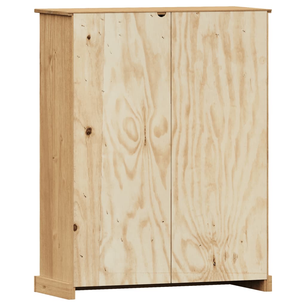 vidaXL Bookcase VIGO 90x35x114.5 cm Solid Wood Pine