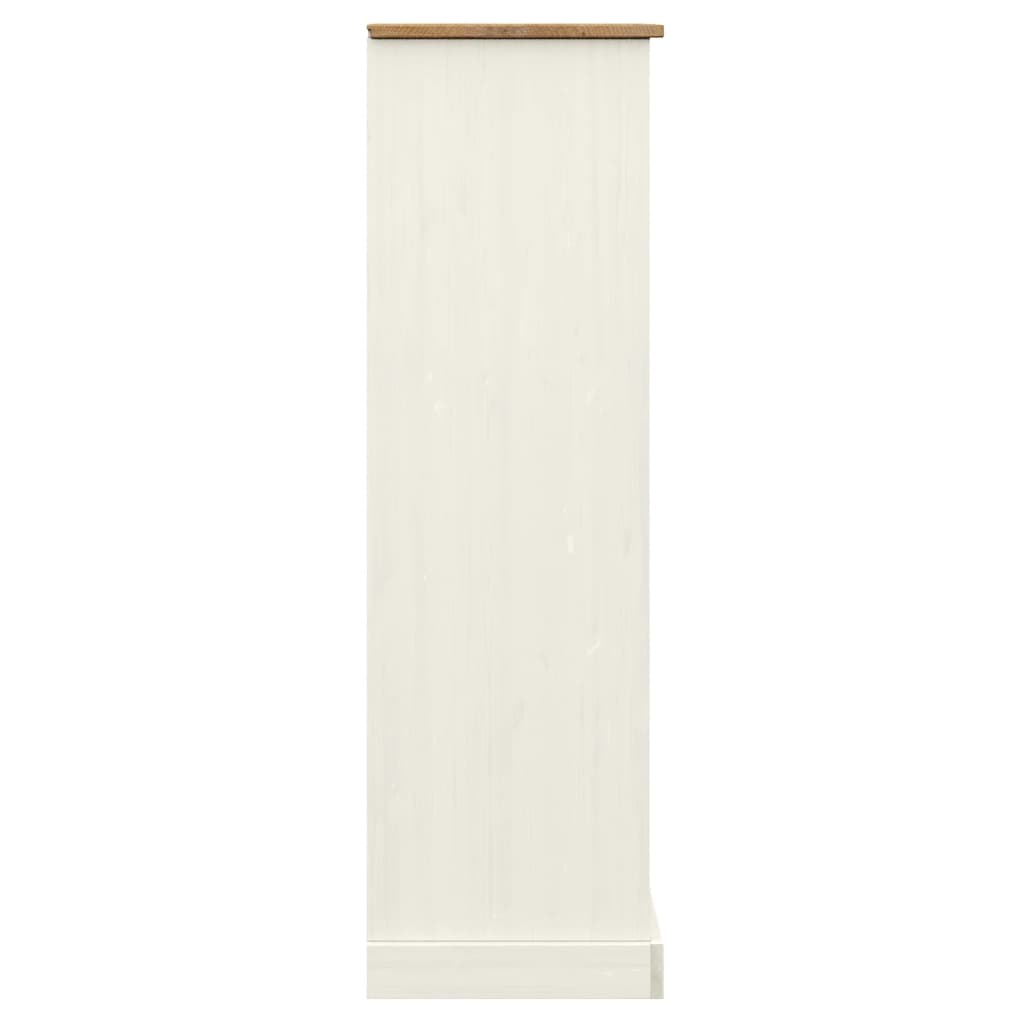 vidaXL Bookcase VIGO White 90x35x114.5 cm Solid Wood Pine
