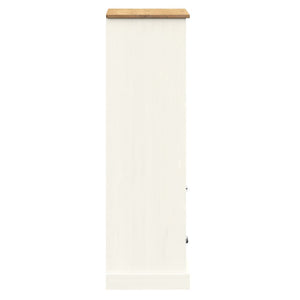 vidaXL Bookcase VIGO White 60x35x114.5 cm Solid Wood Pine