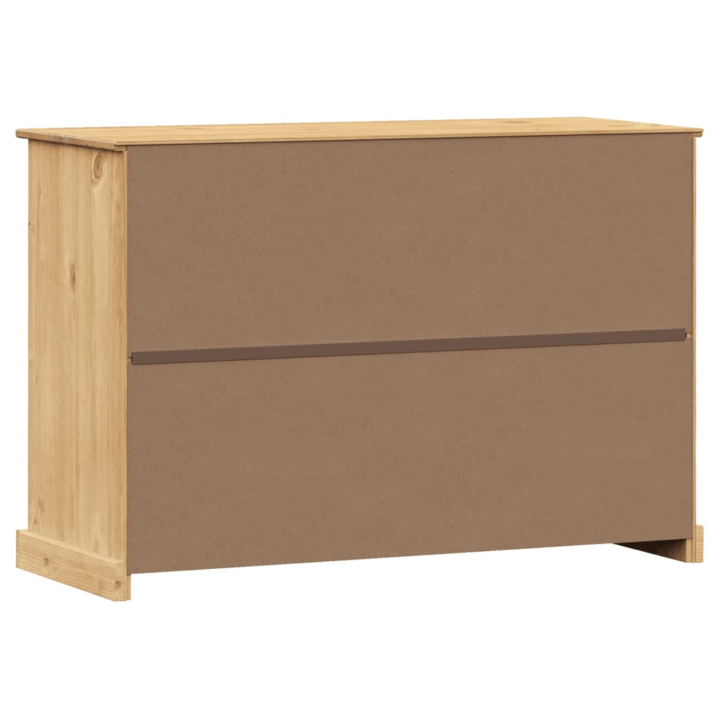 vidaXL Sideboard with Drawers VIGO 113x40x75 cm Solid Wood Pine