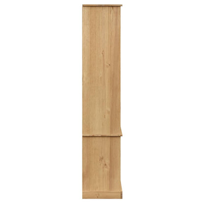 vidaXL Glass Display Cabinet "VIGO" 85x35x170 cm Solid Wood Pine