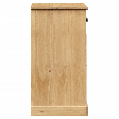 vidaXL Sideboard | Honey | Solid pine wood, engineered wood, metal | Compact