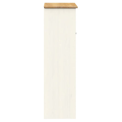 vidaXL Dresser Top VIGO White 78x30x100 cm Solid Wood Pine