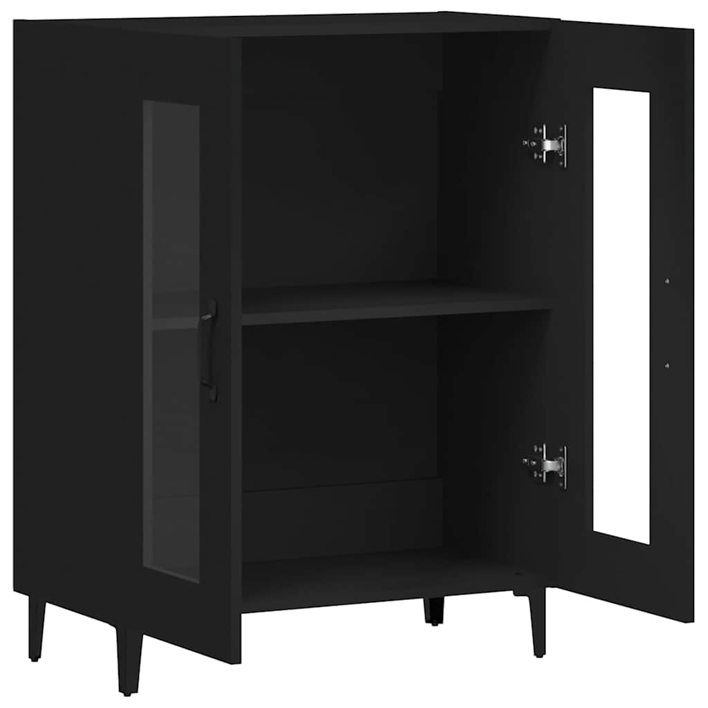 vidaXL Sideboard Black 69,5x34x90 cm Engineered Wood