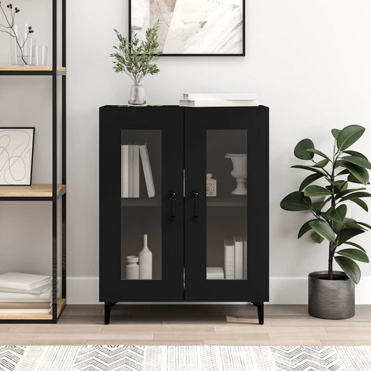 vidaXL Sideboard Black 69,5x34x90 cm Engineered Wood
