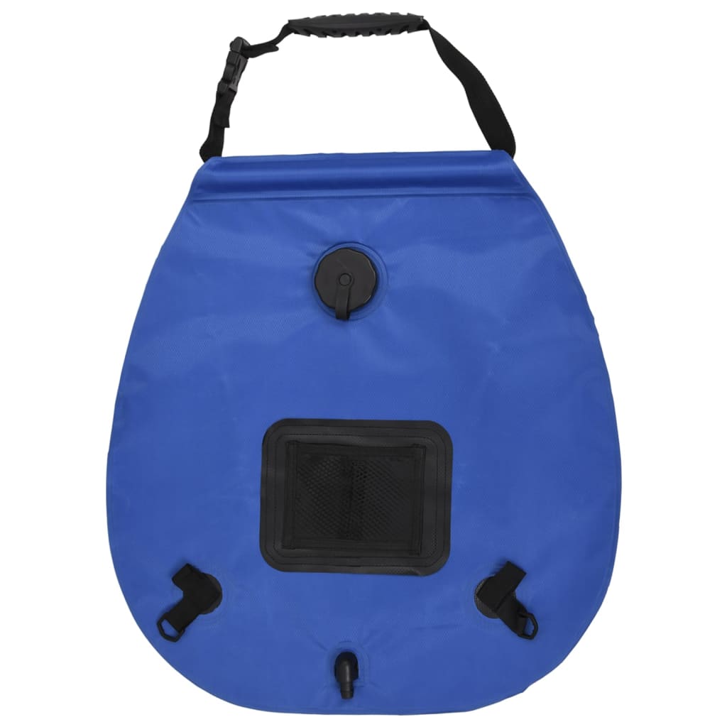 vidaXL Camping Shower Bag Blue 20 L PVC