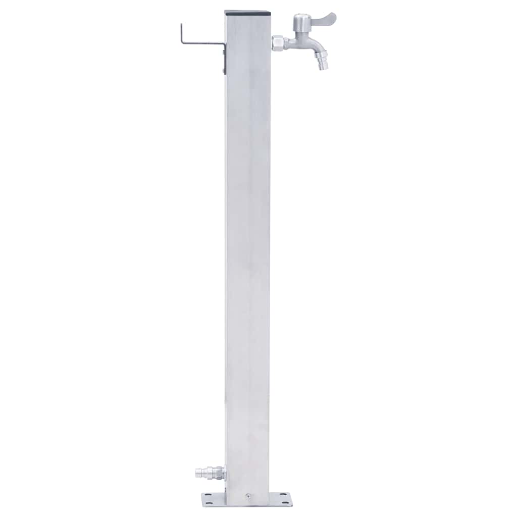 vidaXL Garden Water Column 80 cm Stainless Steel Square
