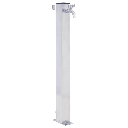 vidaXL Garden Water Column 100 cm Stainless Steel Square
