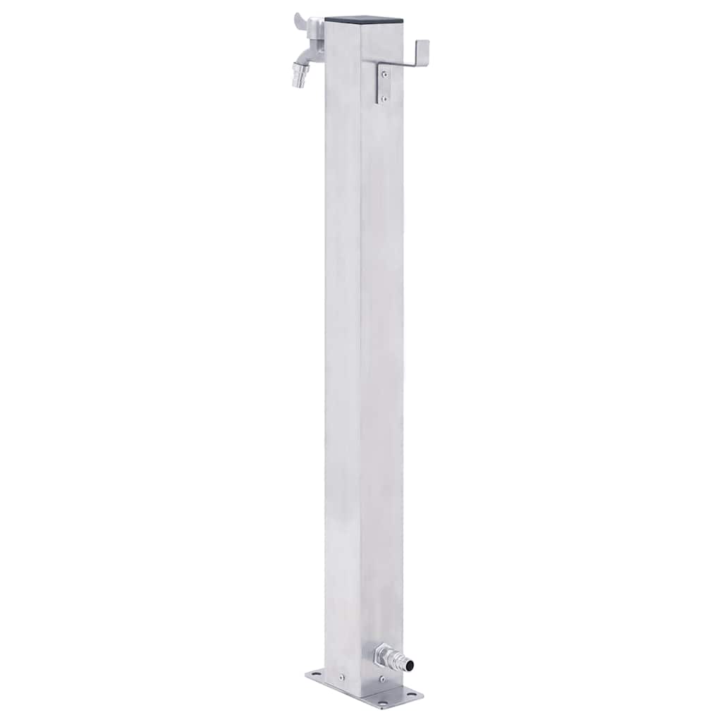 vidaXL Garden Water Column 100 cm Stainless Steel Square