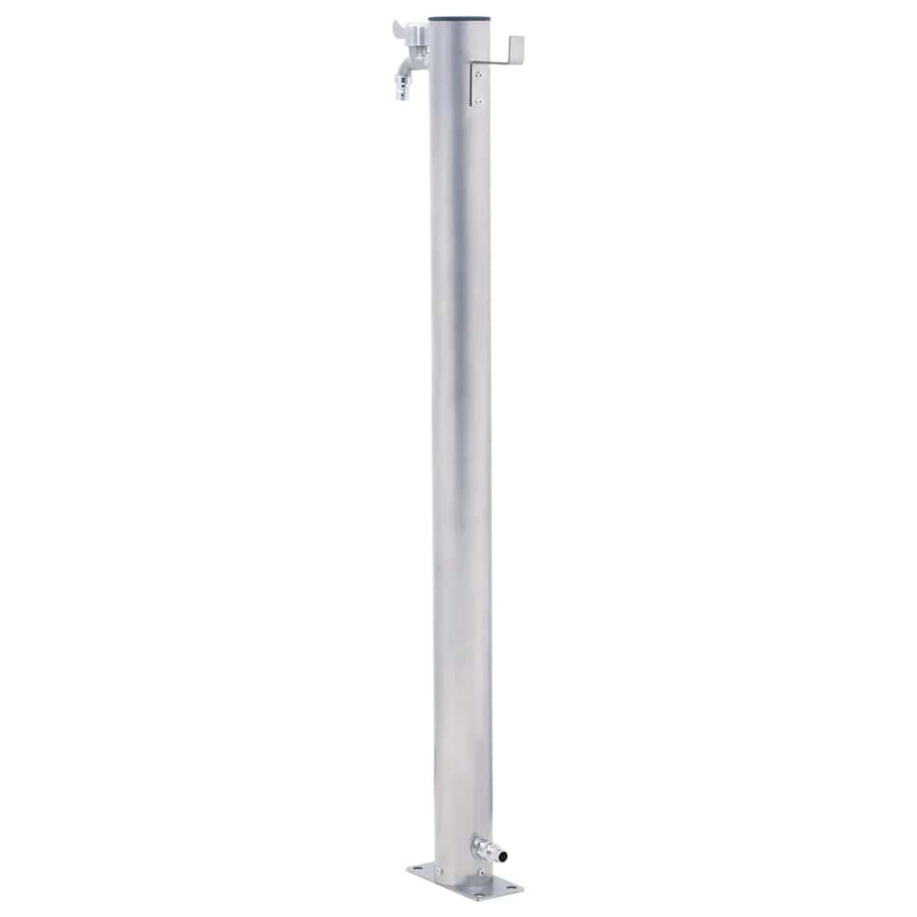 vidaXL Garden Water Column 100 cm Stainless Steel Round